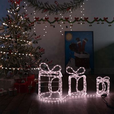 vidaXL Dekoracja świąteczna, prezenty, 180 LED, do domu i ogrodu