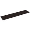 vidaXL P&oacute;łka, ciemnobrązowa, 220x50x(2-4) cm, wykończone drewno dębowe