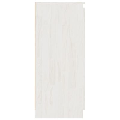vidaXL Szafka boczna, biała, 60x36x84 cm, lite drewno sosnowe