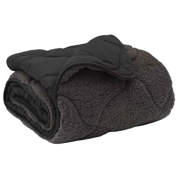 vidaXL Kołdra na cały rok Kwiłtowany Antracyt 155 x 220 cm