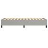 vidaXL Rama ł&oacute;żka bez materaca, jasnoszare, 90x190 cm, obita tkaniną