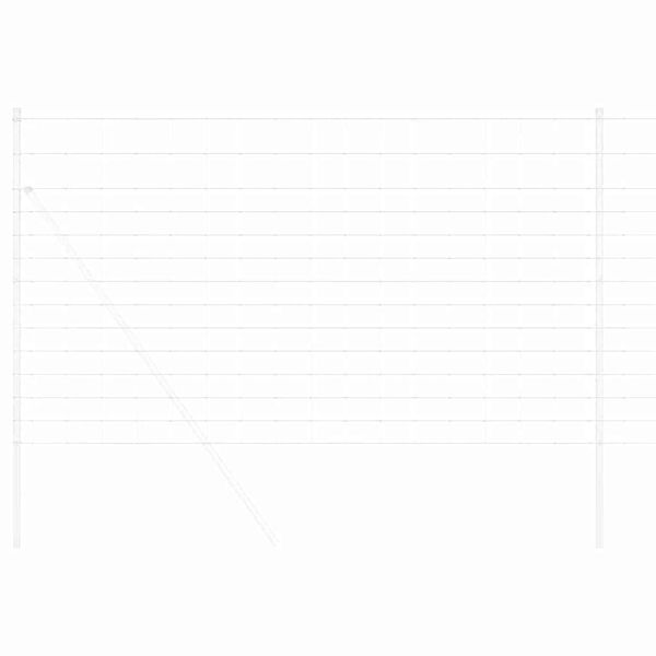 vidaXL Ogrodzenie pastwiskowe Srebrny 50 x 1,4 m Stal galwanizowana