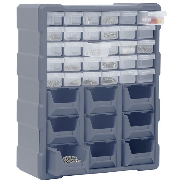 vidaXL Organizer z 39 szufladkami, 38x16x47 cm