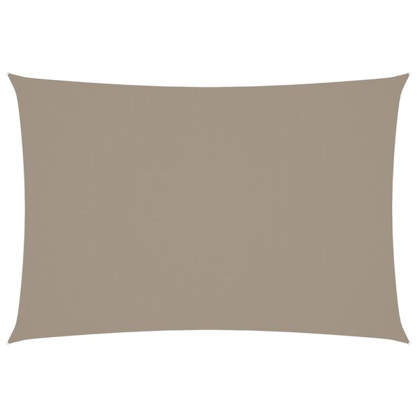 vidaXL Prostokątny żagiel ogrodowy, tkanina Oxford, 2,5x4,5 m, taupe