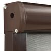 vidaXL Rolowana moskitiera okienna, brązowa, 150x170 cm