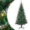 vidaXL Sztuczna choinka z oświetleniem na Boże Narodzenie 120 cm