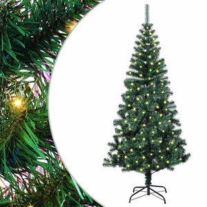 vidaXL Sztuczna choinka z oświetleniem na Boże Narodzenie 120 cm