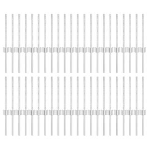 vidaXL Słupek ogrodzeniowy. 44 pcs Srebrny 80 cm Stal