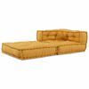 vidaXL Modułowa sofa, ż&oacute;łty, 70x70x54, tkanina