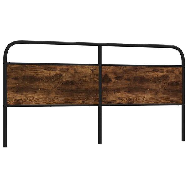 vidaXL Wymienne wezgłowie, przydymiony dąb, 200 cm