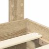 vidaXL Ramka ł&oacute;żka Dąb Sonoma 200 x 200 cm Materiał drewnopochodny