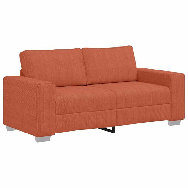 vidaXL Sofa dwuosobowa, czerwono-pomarańczowa, 140 cm