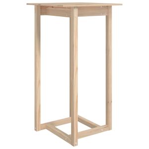 vidaXL Stolik barowy, 60x60x110 cm, lite drewno sosnowe