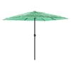 vidaXL Parasol ogrodowy na stalowym słupku, zielony, 248x248x248 cm