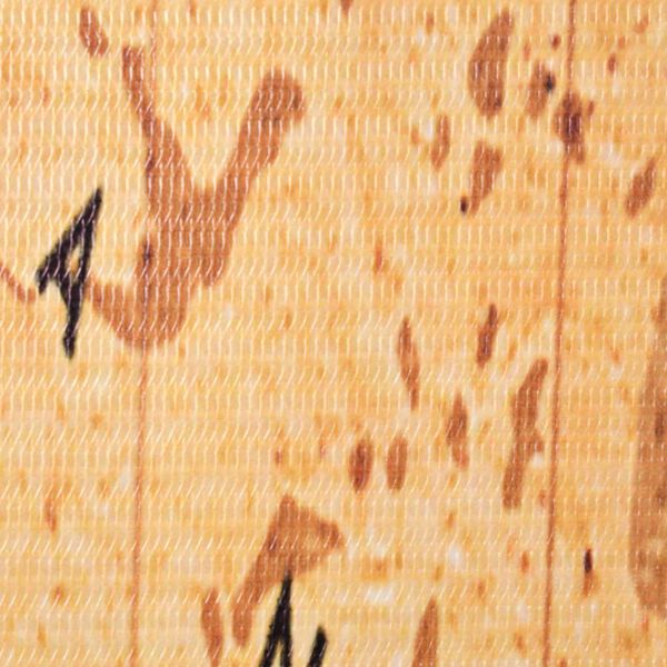 vidaXL Składany parawan, 228x170 cm, mapa świata, żółty