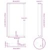 vidaXL Nogi do stołu barowego w kształcie litery U 2 szt. Antracyt 60x(110-111) cm Stal