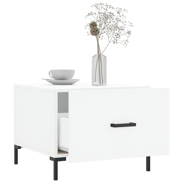 vidaXL Stoliki kawowe, 2 szt., białe, 50x50x40 cm