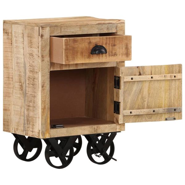 vidaXL Szafka nocna, 40x30x57 cm, lite drewno mango