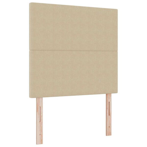 vidaXL Zagł&oacute;wek Jasnozielony szary 80 cm Sk&oacute;ra ekologiczna