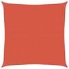 vidaXL Żagiel przeciwsłoneczny, 160 g/m&sup2;, terakotowy, 6x6 m, HDPE