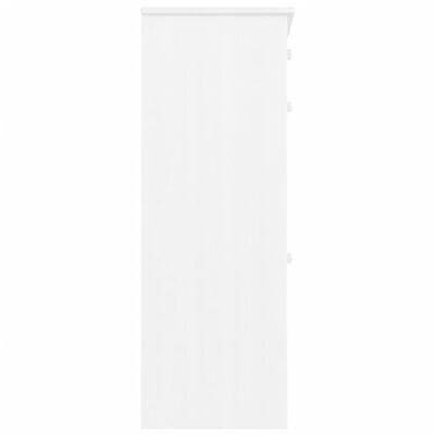 vidaXL Szafka nocna ALTA, biała, 77x35x96 cm, drewno sosnowe