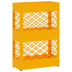 vidaXL Stojak na Parasol Deszczowy Musztardowy ż&oacute;łty 28 x 12 x 41 cm