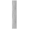 vidaXL Wysoka szafka z LED, szary dąb sonoma, 69x32,5x200 cm