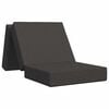 vidaXL Składana Sofa Ł&oacute;żko 75 x 63 x 45 cm ciemnoszary