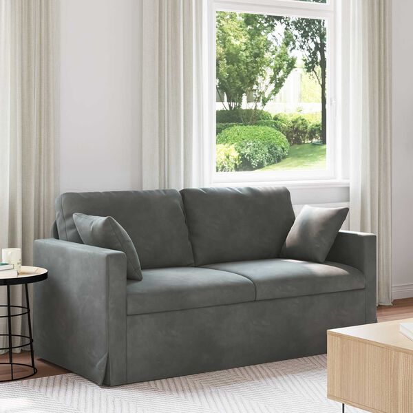 vidaXL Sofa Ciemnoszary