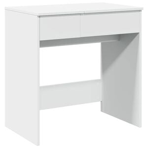 vidaXL Toaletka z lustrem, biała, 73x46,5x120 cm