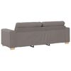 vidaXL Sofa 3 pcs Ciemnoszary 221 x 80 x 80 cm Tkanina lniana