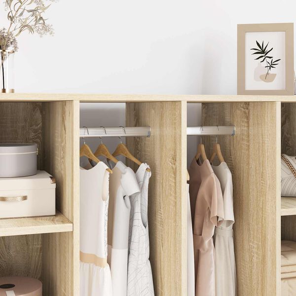 vidaXL Drążek do szafy 2 pcs Srebrny 764 x 15 x 29 mm Stop Aluminium