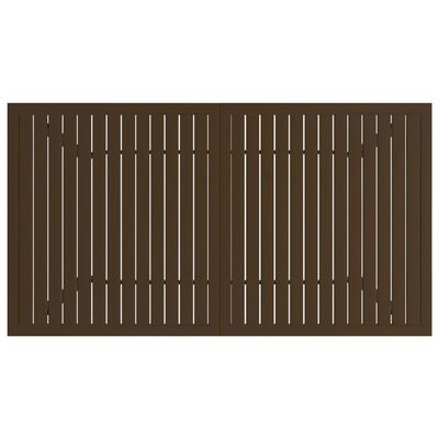 vidaXL Stół ogrodowy, brązowy, 140x80x72 cm, stal