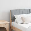 vidaXL Tapicerowane wezgłowie Jasnoszary 135 cm Lite drewno sosnowe