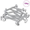 vidaXL Wkręty Drewniane 1350 szt. srebrny Stal