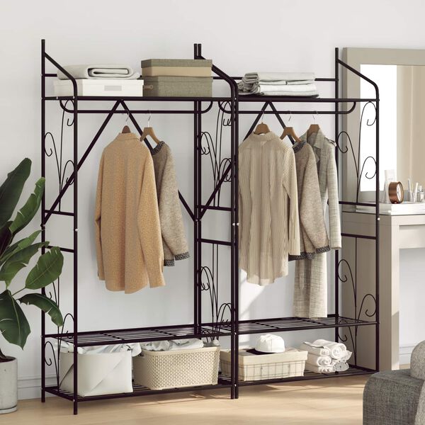 vidaXL Otwy garderoba Gładki 2 pcs 78 x 36 x 158 cm