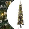 vidaXL Sztuczna choinka z podstawą Zielony 180 cm PVC, plastik i stal