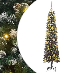 vidaXL Sztuczna choinka z podstawą Zielony 180 cm PVC, plastik i stal