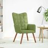 vidaXL Fotel, jasnozielony, obity aksamitem