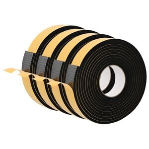vidaXL Taśma samoprzylepna z pianki 4 szt. Czarny 30mm x 5m Pianka CR