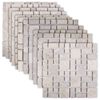 vidaXL Płytki Mozaikowe kremowy 30 x 30 cm Marmur
