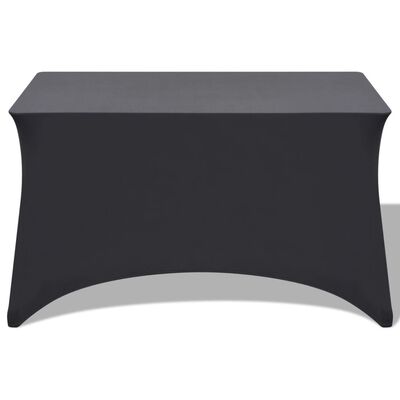 vidaXL Elastyczne pokrowce na stół, 243x76x74 cm, 2 szt., antracytowy