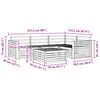 vidaXL Zestaw sof na zewnątrz 5 pcs Naturalny Lite Drewno Akacji