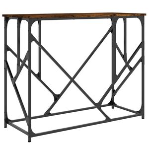 vidaXL Stolik konsolowy, przydymiony dąb, 100x40x80 cm