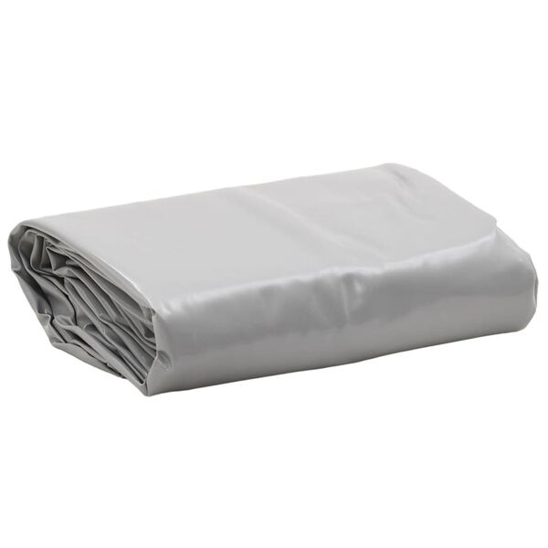 vidaXL Plandeka, szara, 1,5x2,5 m, 650 g/m²