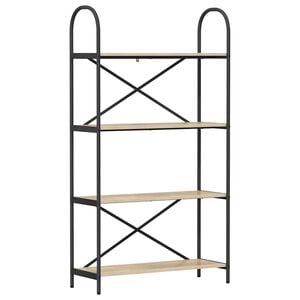 vidaXL P&oacute;łka na książki 4 poziomy 80 x 30 x 146 cm Drewno inżynieryjne