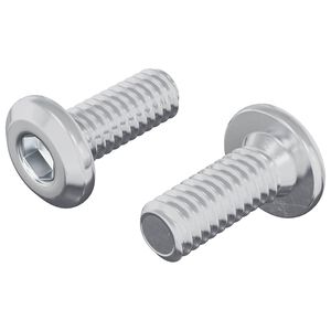 vidaXL Śruba z blokadą głowicy 2 pcs Srebrny M6 x 15 mm Stal