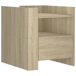vidaXL Szafka nocna, dąb sonoma, 45x50x50 cm, materiał drewnopochodny