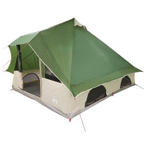 vidaXL Namiot Tipi z dachem Zielony 358 x 296 x 258 cm tafta