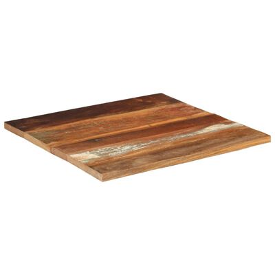 vidaXL Kwadratowy blat stołu 70x70 cm, 25-27 mm, lite drewno z odzysku
